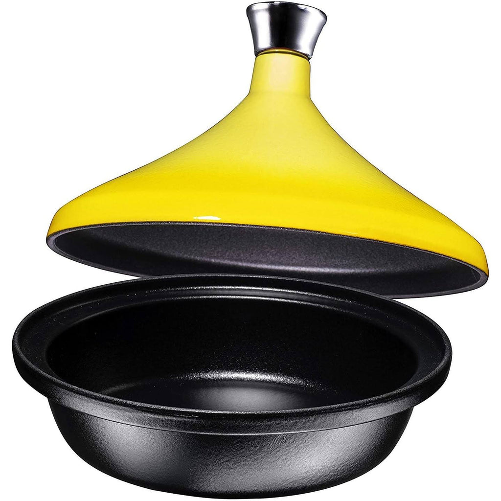 Enameled Fire Red Cast Iron Tagine Pot, 4 Quart F876