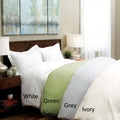 350 Thread Count Cotton Percale Duvet Cover Set Purple Q84443