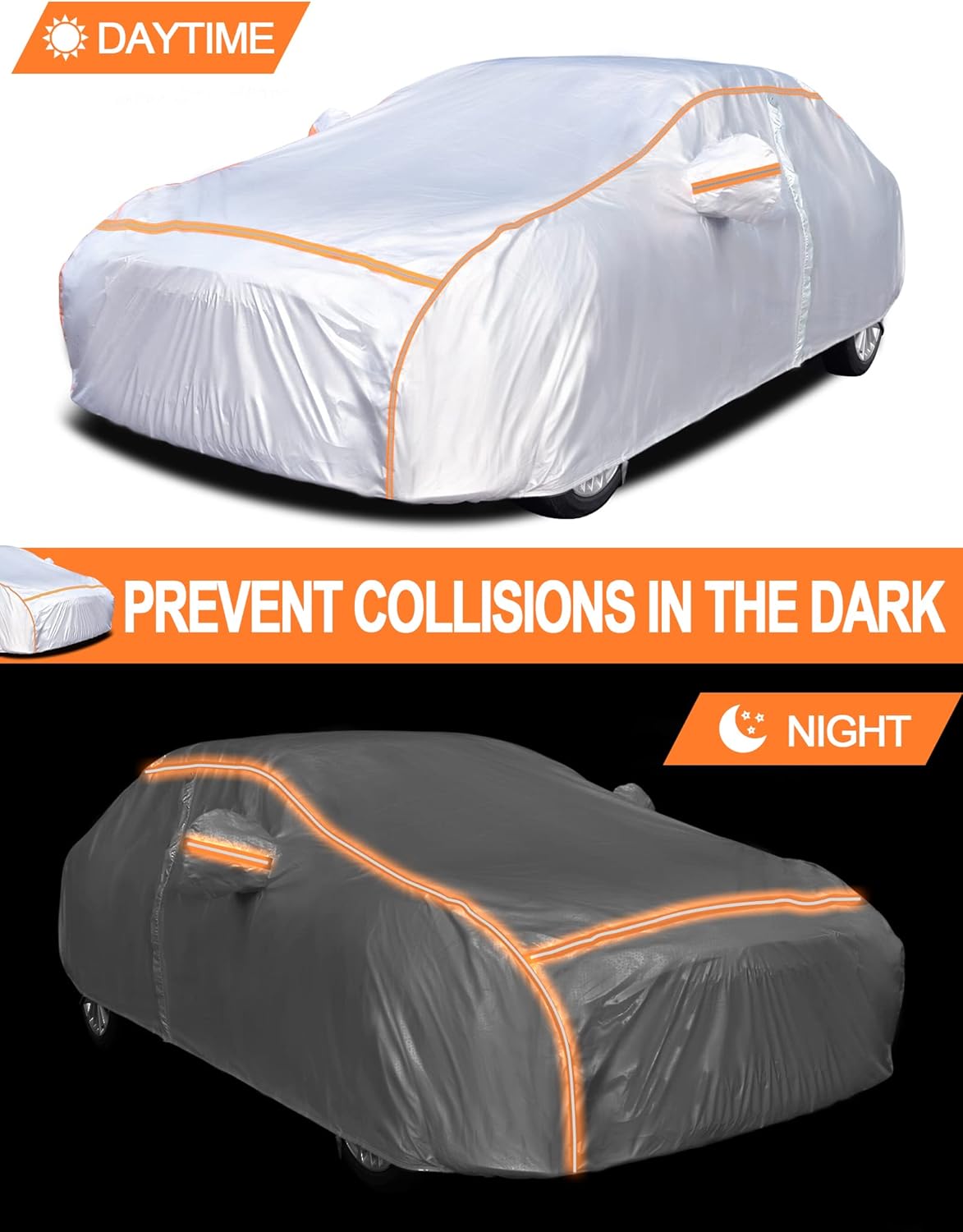 6 Layers Dupont Oxford Waterproof Car Cover E1351