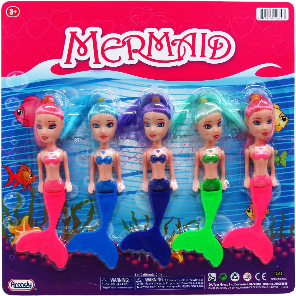 5-Piece Mermaid Dolls Play Set V761