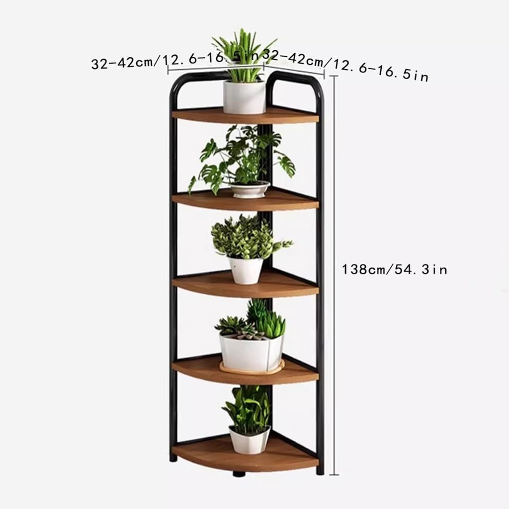 5 Tier Wood Plant Stand B1220