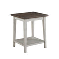 Rustic Open-Shelf Side Table V3819