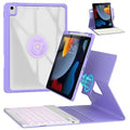 Rose Gold 360° Rotatable Bluetooth Keyboard Case for 10.2 inch iPad R676