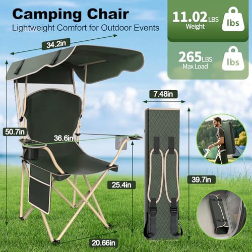 Portable Camping Chair with Canopy R795