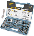 39 Piece Metric Tap & Die Set with Screw Pitch Gauge in Tray Case W352