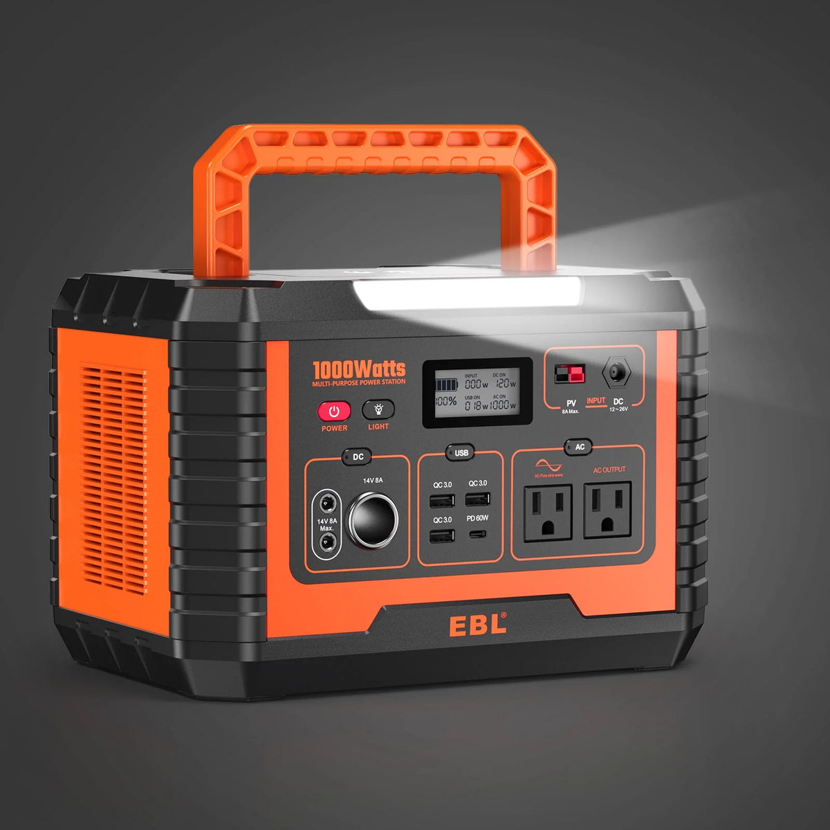 1000W 999Wh Portable Power Station A7036