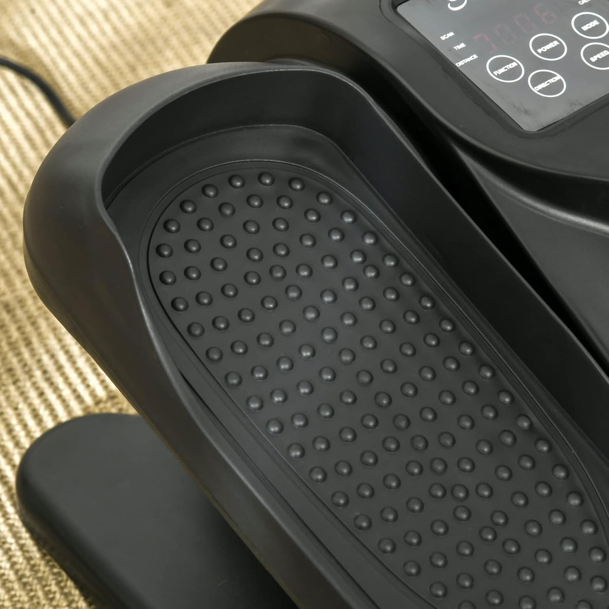 Under Desk Bike Elliptical Machine with Adjustable Speed & LCD Display O149956