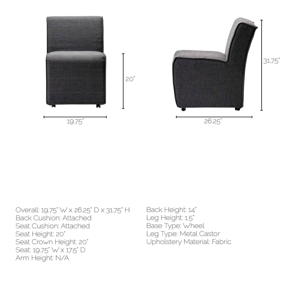 Grey Fabric Dining Chair K79096