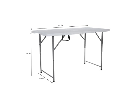 White 4ft Plastic Folding Table J903