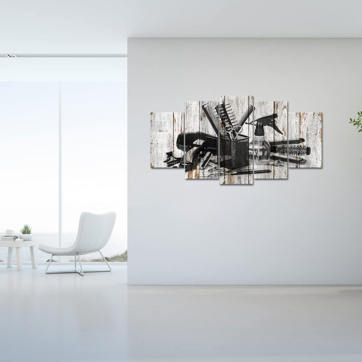 Framed Canvas Art 5 Pieces B362