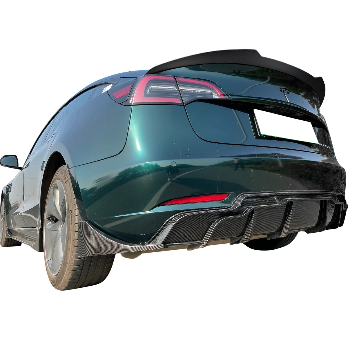 Matte Black ABS Rear Trunk Spoiler Wing V585