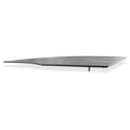 Gray Steel Curved Left Return Laminate Desk Q35665