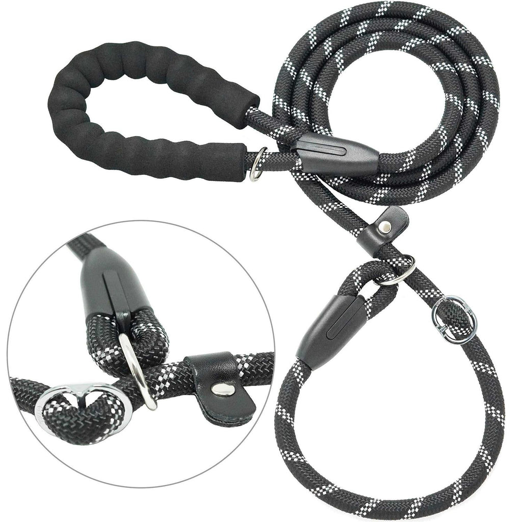 6 FT Durable Slip Lead Dog Leash with Zipper Pouch K205