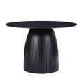 47.24 inch Black MDF Dining Table Z774341