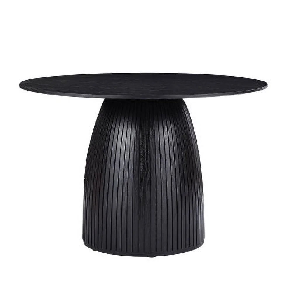 47.24 inch Black MDF Dining Table Z774341