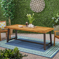 Outdoor Eight-Seater Wooden Dining Table F2738
