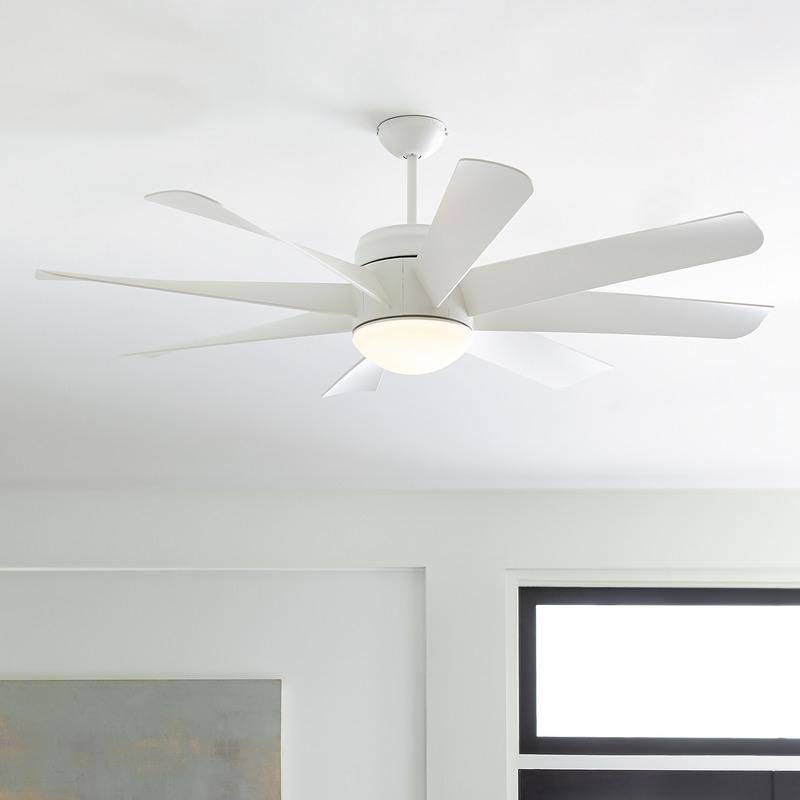 56x22 LED Ceiling Fan Brushed Steel J3561