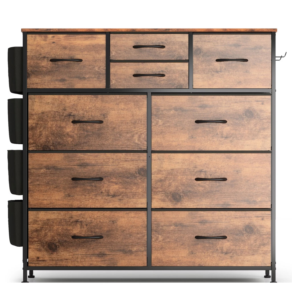 Brown 10 Drawer Dresser A855
