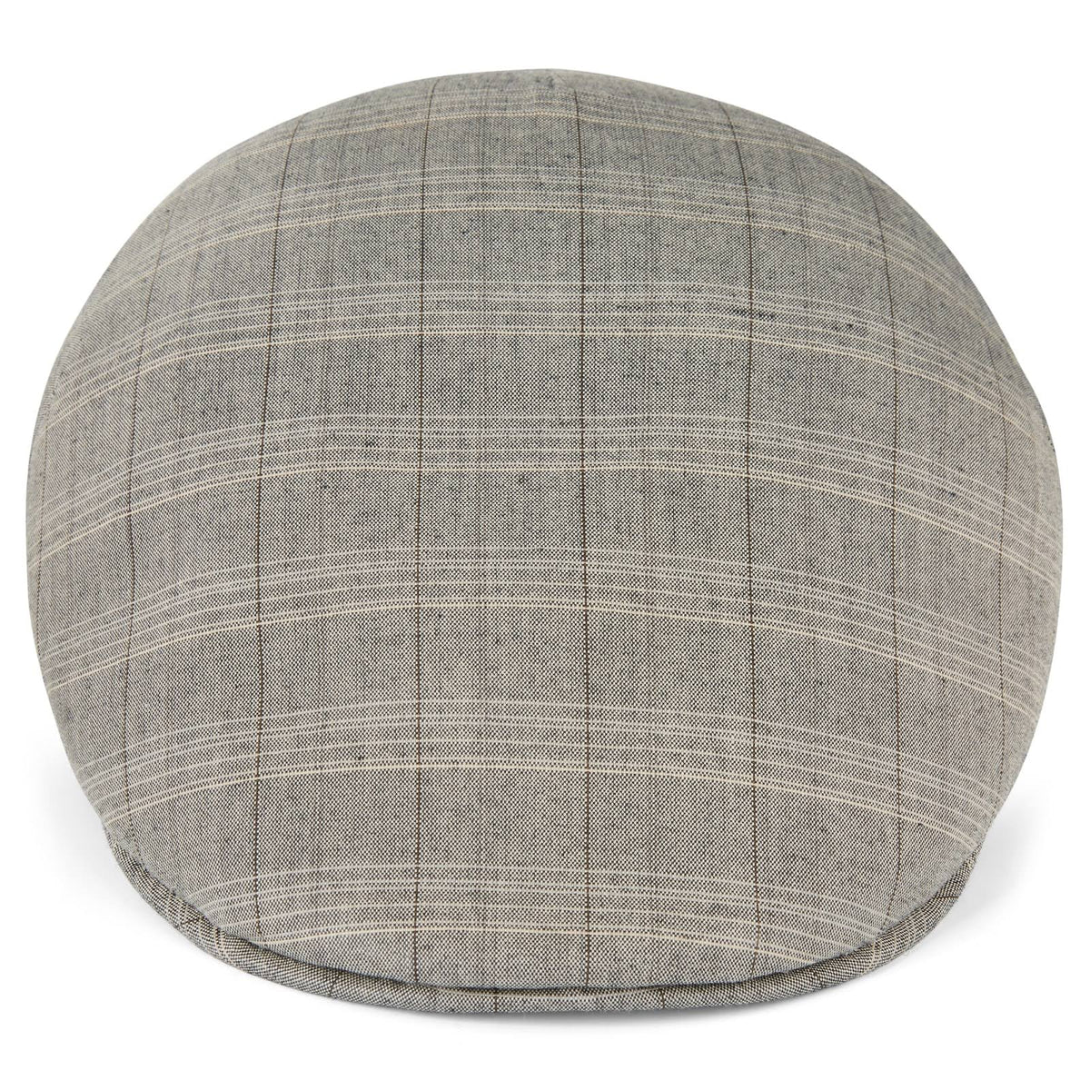 Grey Plaid Flat Cap J247