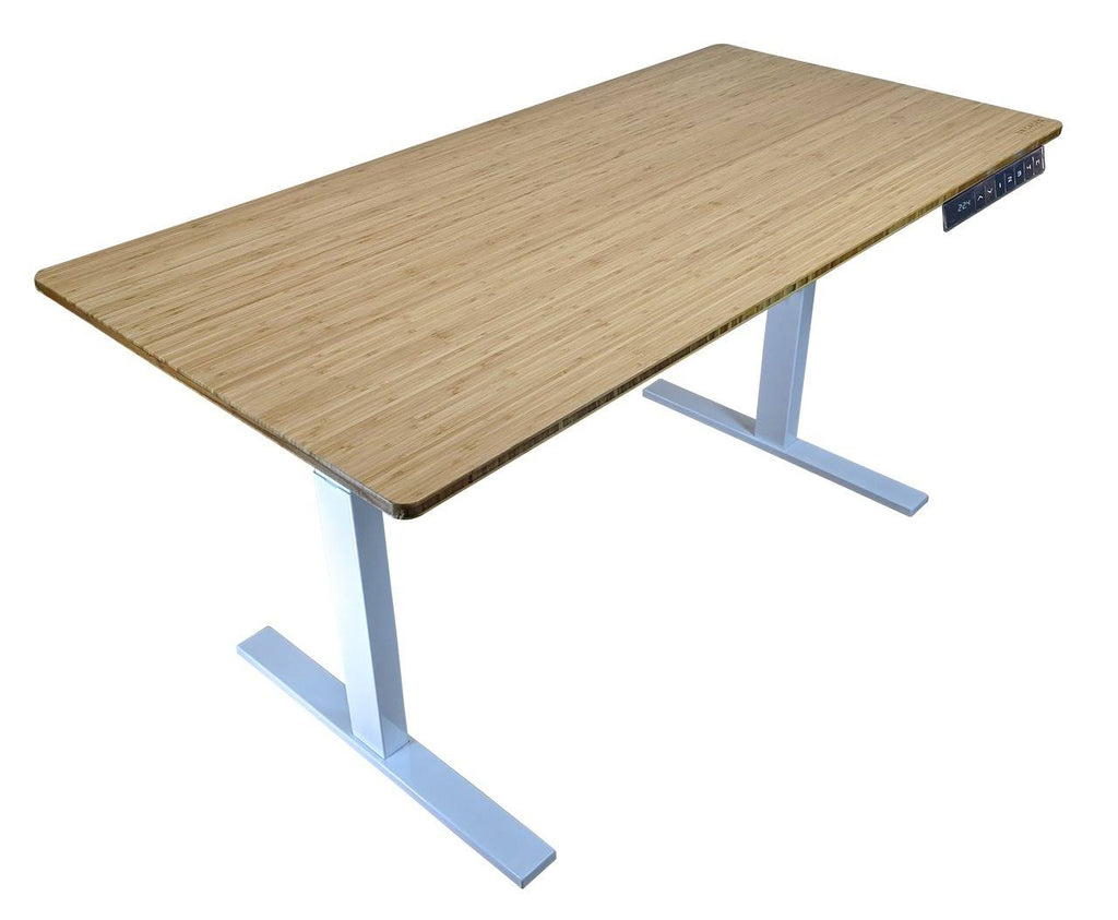Black Bamboo Electric Adjustable Height Standing Desk M1965