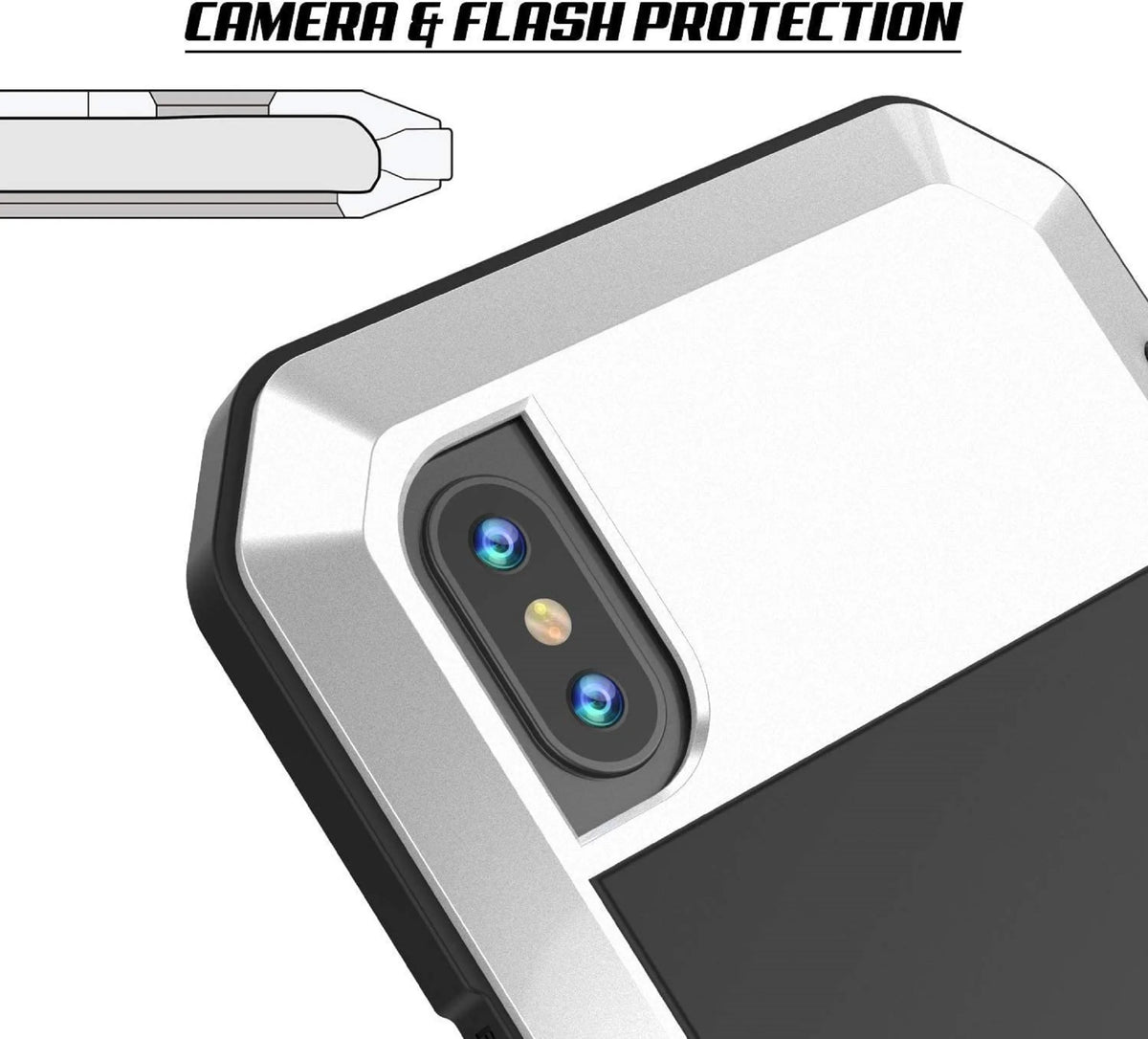 Black Aluminum Metal iPhone 8 Case P528404