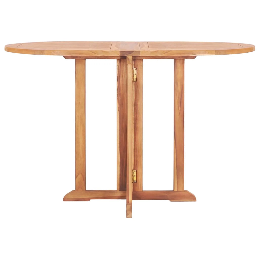 Folding Extendable Teak Wood Oval Outdoor Dining Table U1971