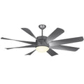 56x22 LED Ceiling Fan Brushed Steel J3561