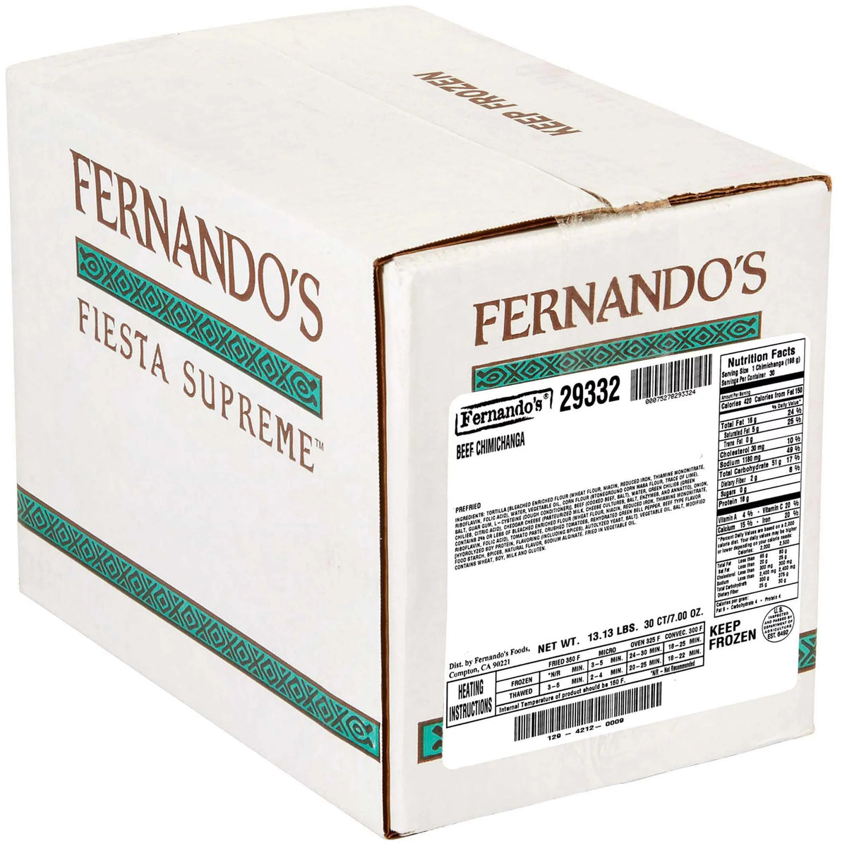 Shredded Beef Chimichanga Burrito E653007