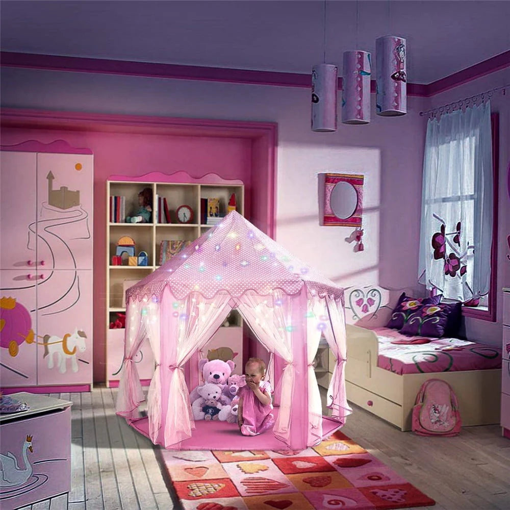 Hexagon Play Tent with Star Lights D239