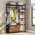 Freestanding Closet Organizer with Drawers and Shelves N68183