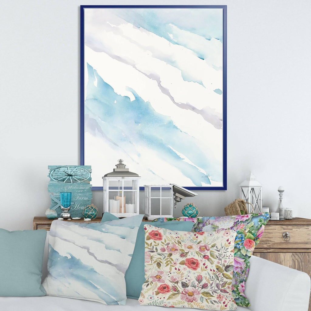 White Framed Canvas W41933