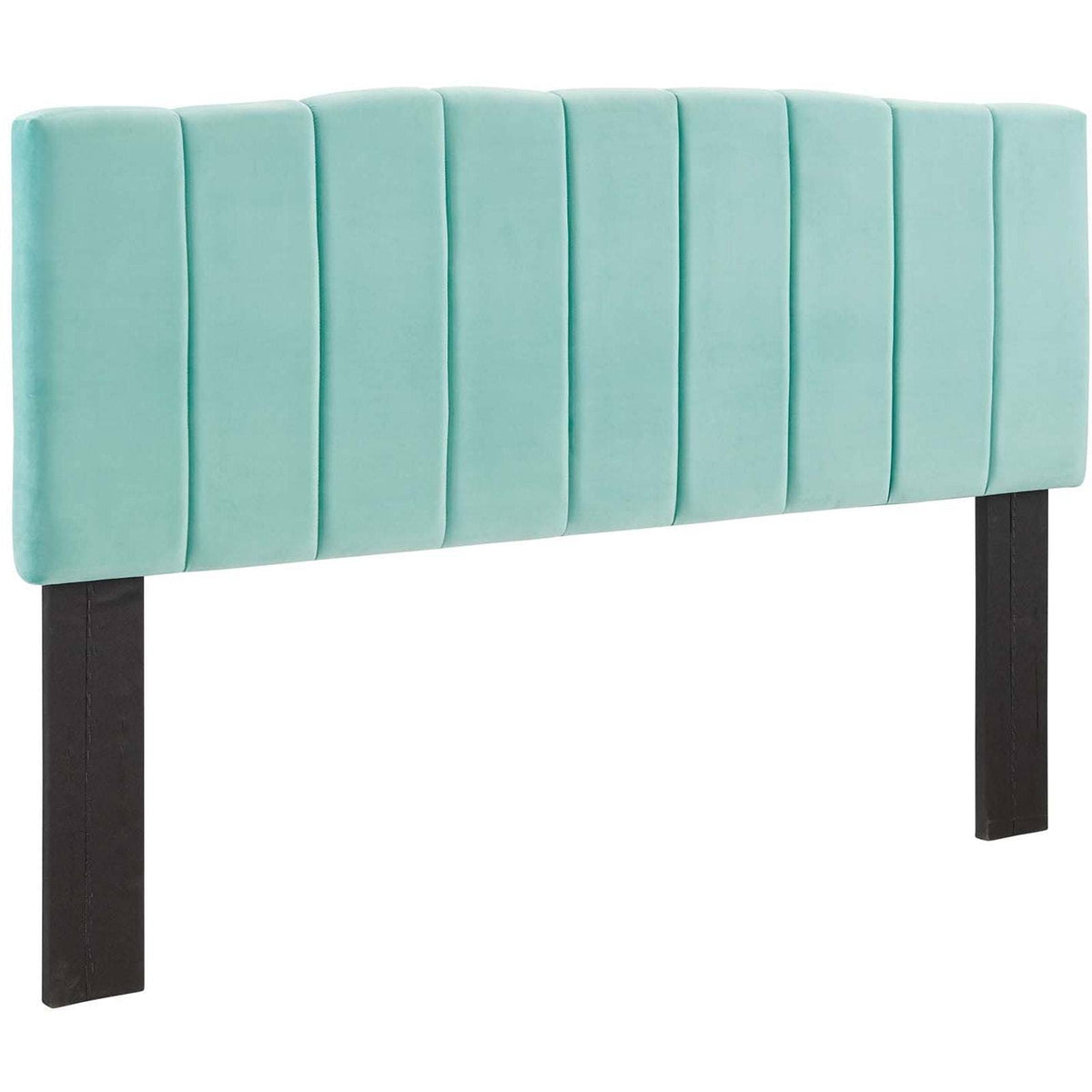 Mint Channel Tufted Velvet Headboard B320
