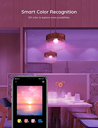Color Changing Smart LED Light Bulbs 4 Pack F79107