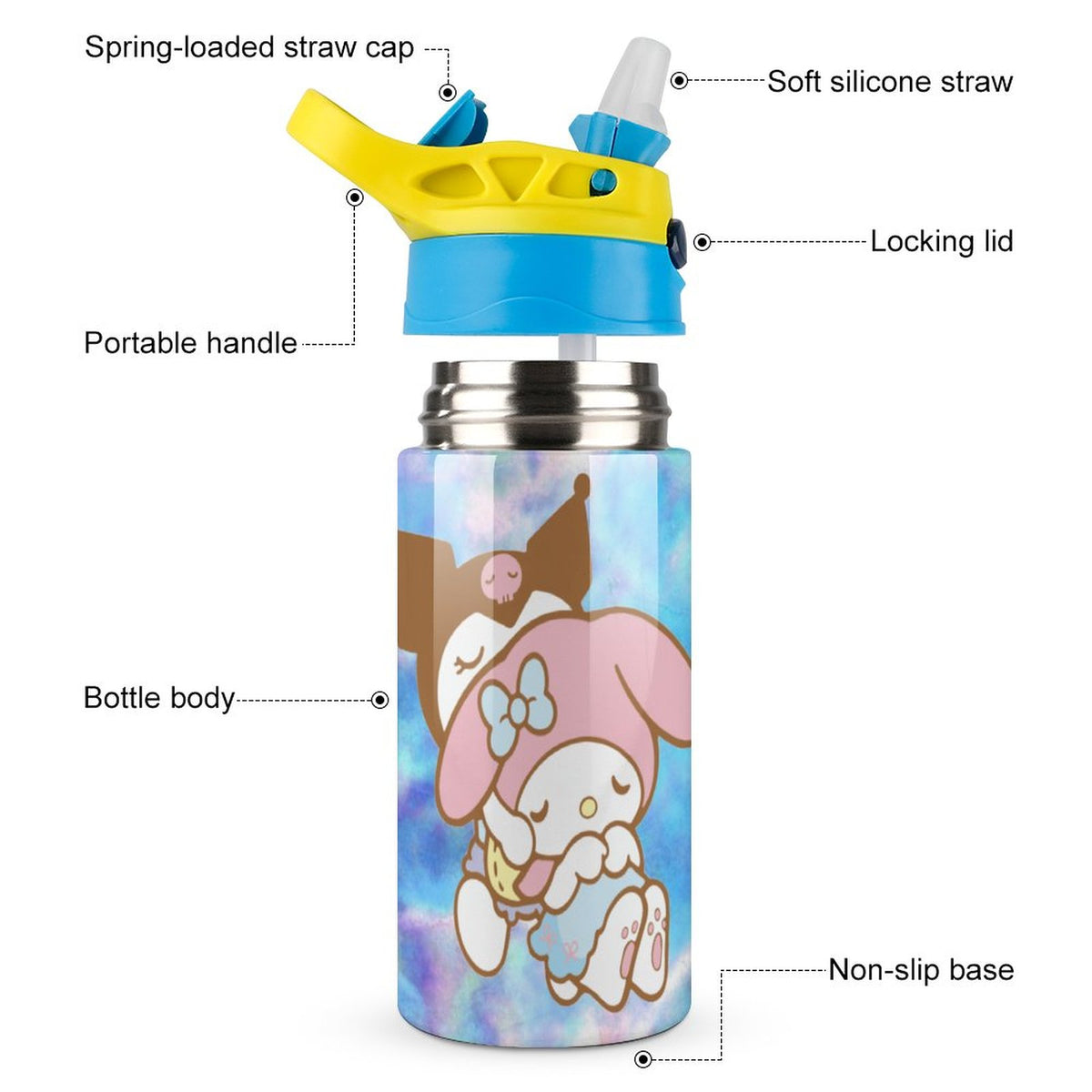 Children's Vacuum Insulated Stainless Steel Water Bottle With Straw K665100