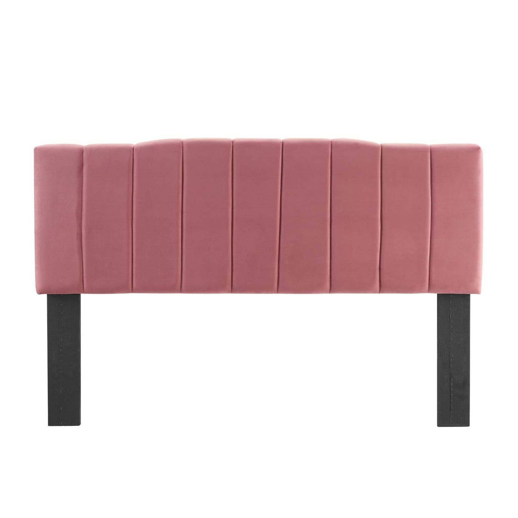 Mint Channel Tufted Velvet Headboard B320