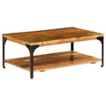 Coffee Table with Shelf Solid Reclaimed Wood X2807