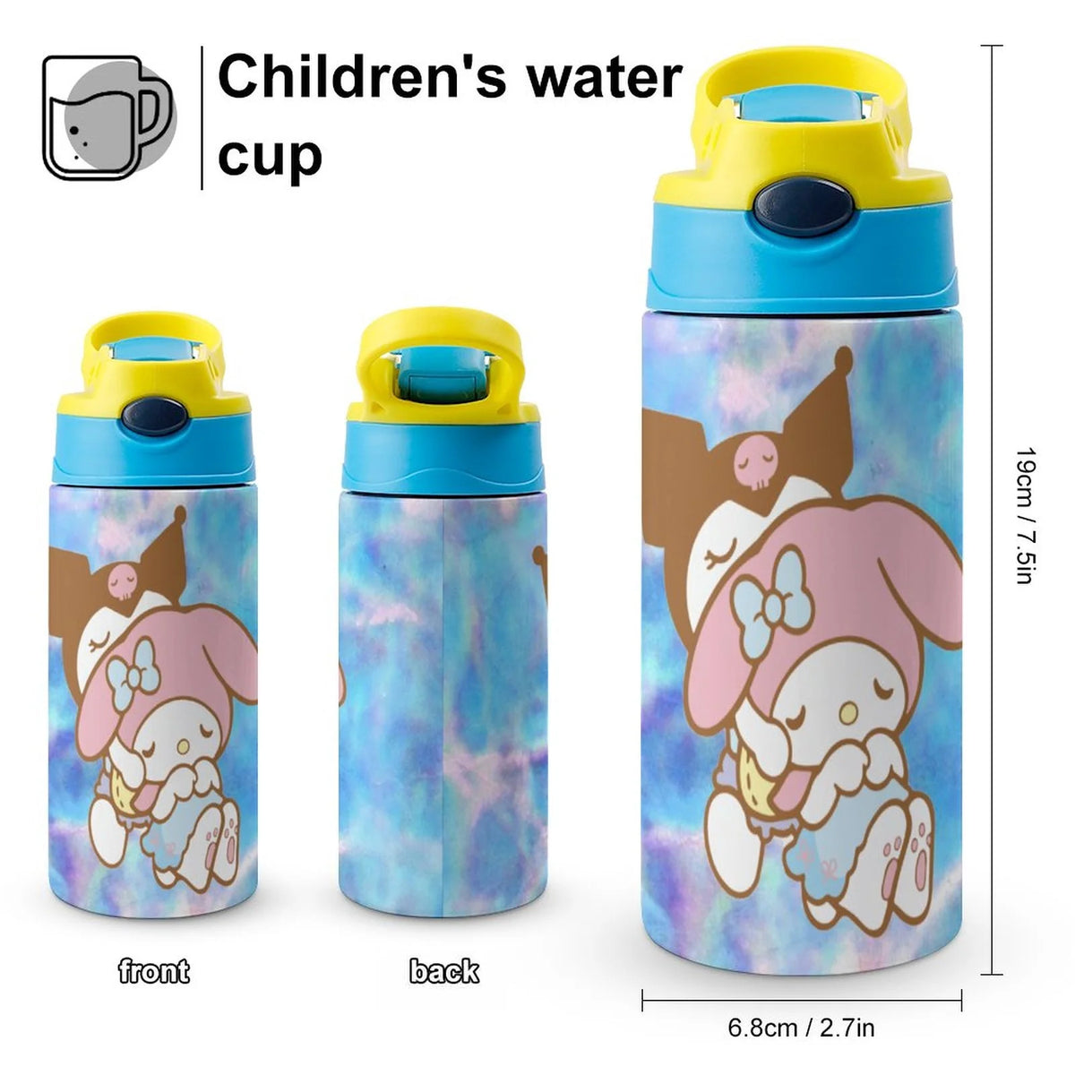 Children's Vacuum Insulated Stainless Steel Water Bottle With Straw K665100
