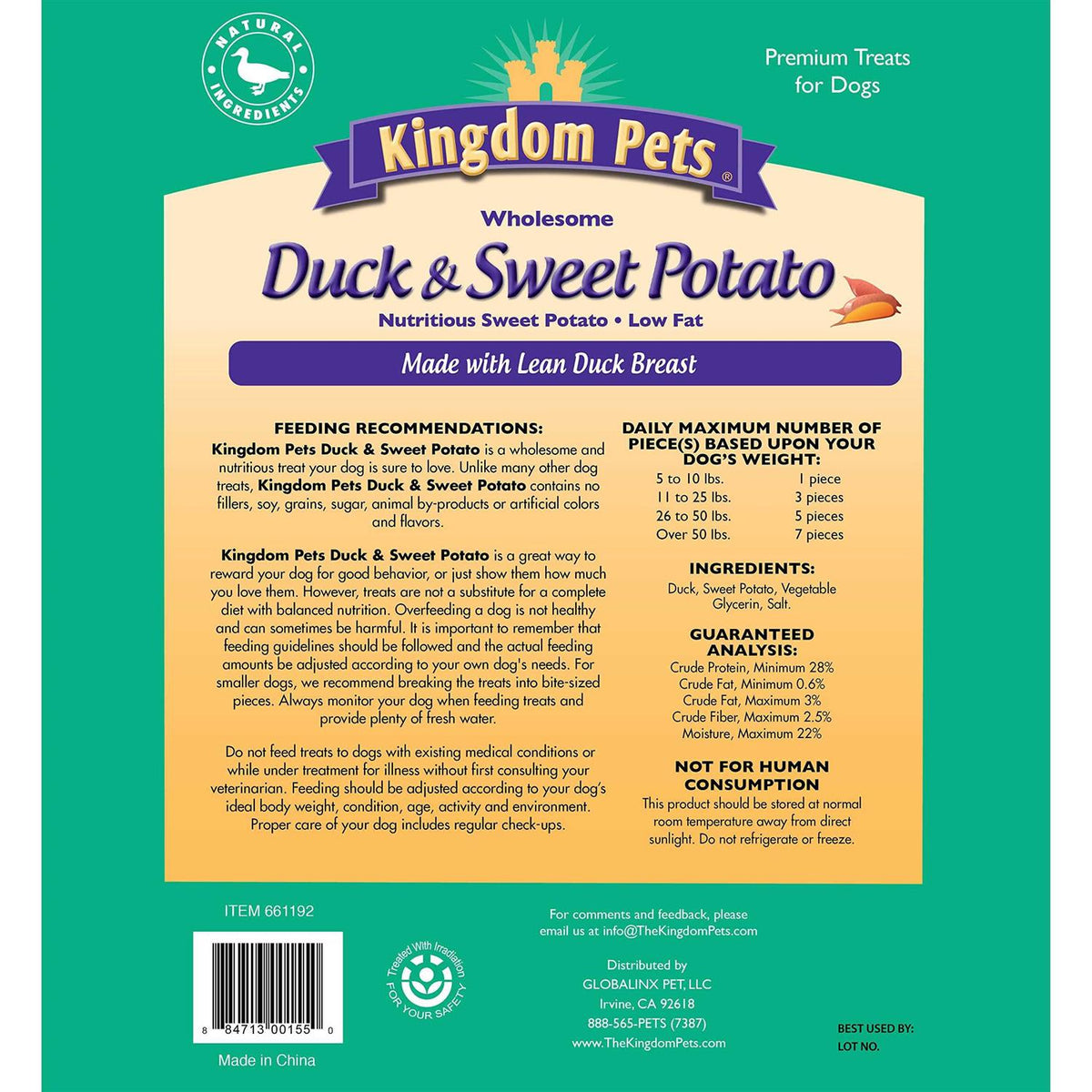 Duck & Sweet Potato Jerky Twists X218