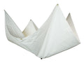 5' x 5' White Vinyl Coated Waterproof Drain Tarp with Heavy Duty Grommets H92046