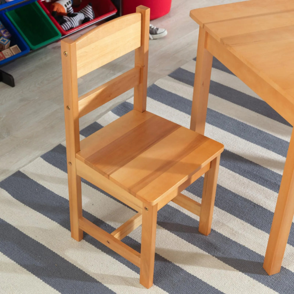 Wooden Rectangular Table & 2 Chair Set X94987