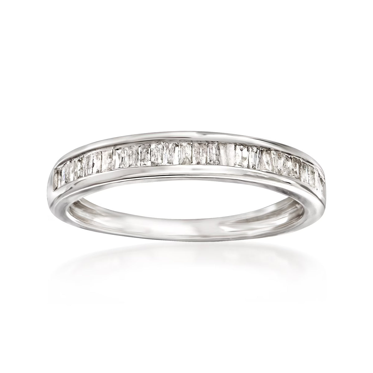 Baguette Diamond Ring in Sterling Silver P5073
