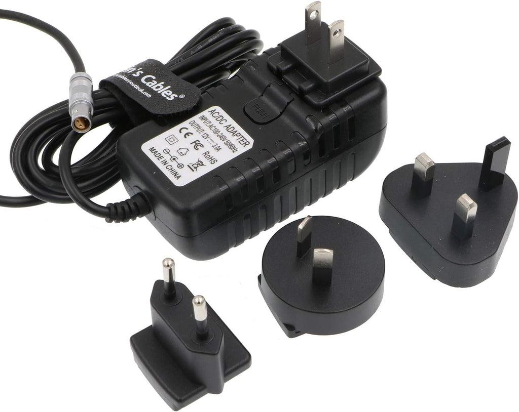 Z Cam E2 Power Adapter Cable 4 Pin to Universal AC with US UK EU AU Plugs Pack of 2 B271968
