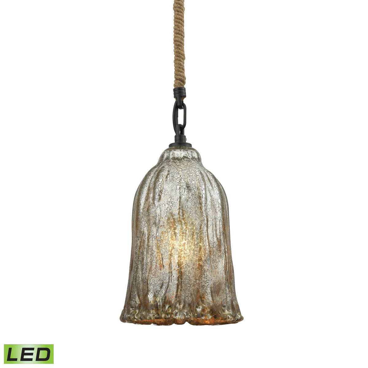 Oil Rubbed Bronze Glass Pendant Light D369