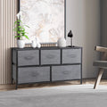 2 Tiers Steel Frame Wide Dresser Storage Tower Z398