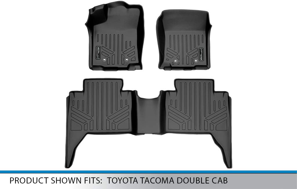 Custom Fit Floor Mats 2 Row Liner Set Black R8954