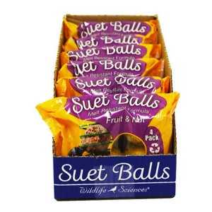 Fruit & Nut Suet Balls Wild Bird Food, 6 count J648853