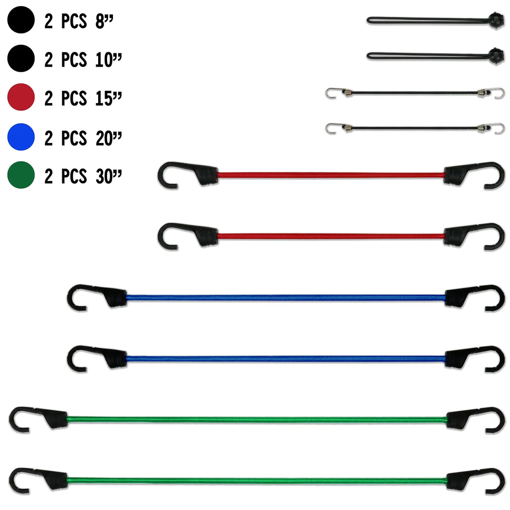 10 Pcs Bungee Cord Set B1799