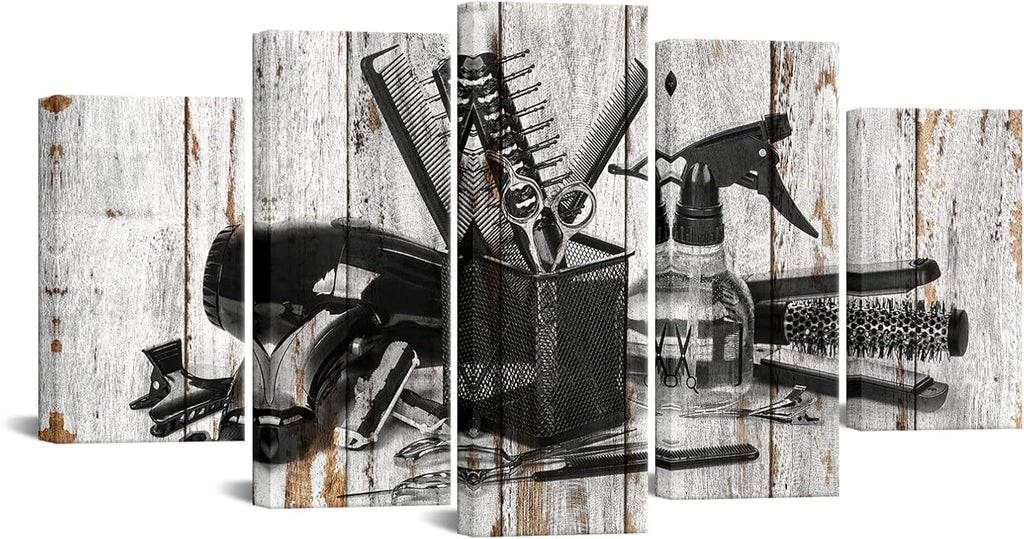 Framed Canvas Art 5 Pieces B362