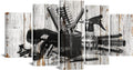 Framed Canvas Art 5 Pieces B362