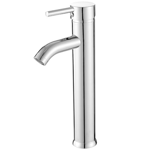 Chrome Single Handle One Hole Vessel Sink Faucet W41343